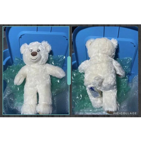 One Build A Bear Cream/White Teddy Bear #4 Superb Condition! - Picture 4 of 4